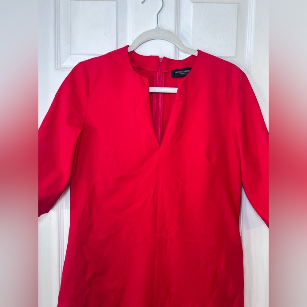 Piazza Sempione Bold Red Dress Size 40 - Picture 2 of 15